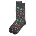 thumbnail image 3 of MeMoi Men's Ready for Some Football Bamboo Blend Crew Sock - Mens - Male, 10-13, Black, 3 of 7