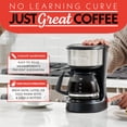 thumbnail image 3 of Gourmia 5 Cup One-Touch Switch Coffee Maker with Auto Keep Warm Black, 3 of 7