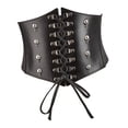 thumbnail image 1 of Cinturón,Cinturones de cintura ancha para mujer Faja Cinturón de encaje,Cordón atado Wrap Hebilla Vestido Cintura Elástico,PU cinturones corsé señora mujer disfraz faldas,Faja Macarena Cinturón, 1 of 8