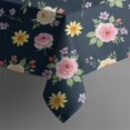 thumbnail image 5 of Pioneer Flower Floral Print Pattern Square Tablecloth, Waterproof Wipeable Spillproof Washable Table Cover for Home Kitchen Party Decor, 60"x60", 5 of 6