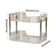 thumbnail image 3 of Clear Plastic Cosmetic Organizer | 2-Tier Desktop Vanity Shelf | Tall Bottle Compatible | Scratch-Resistant PET | Removable Trays | Holds Perfume, Skincare, Makeup | 33.5x26.5x22cm | 1 Piece, 3 of 6