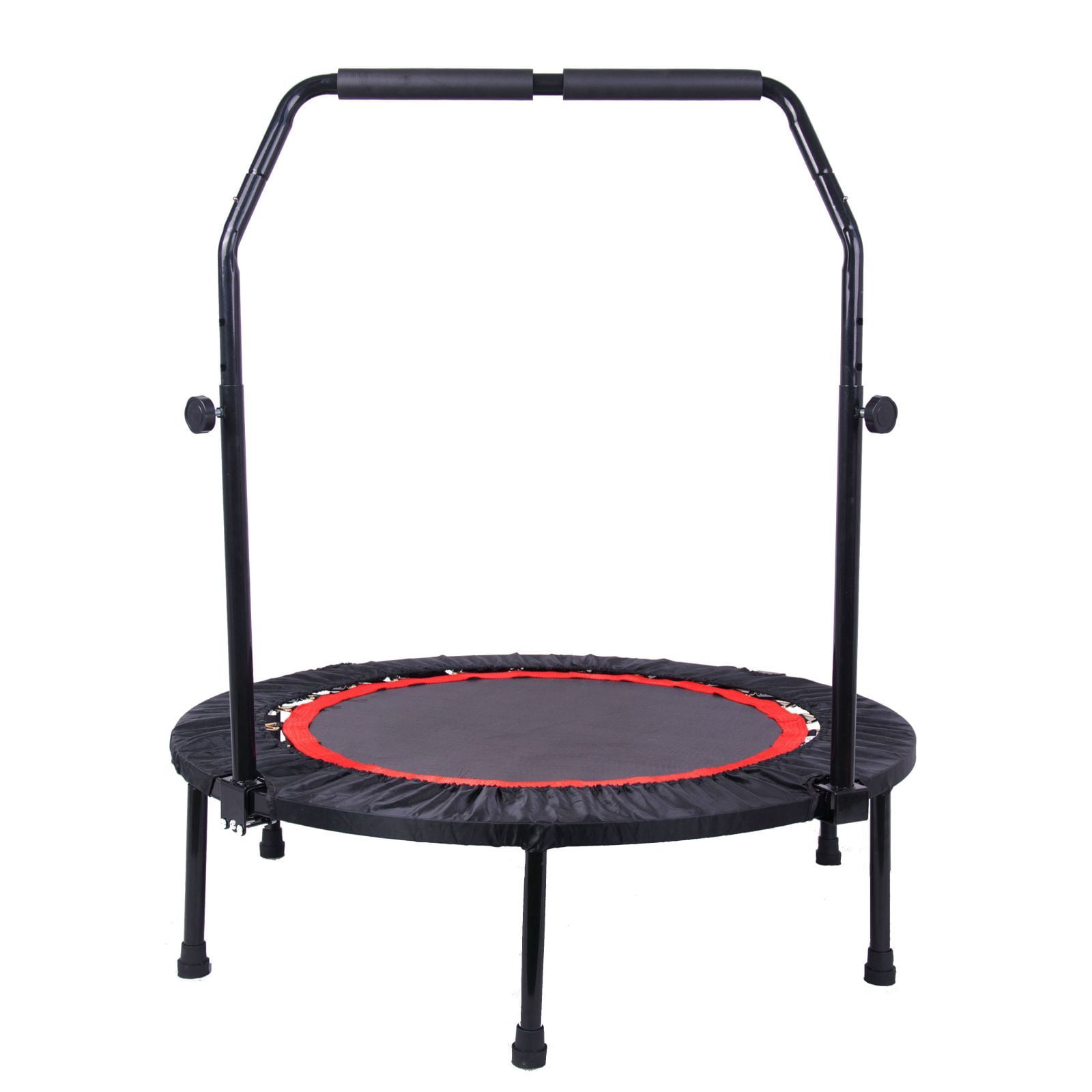 Luxvie Mini Exercise Trampoline, Black, 40.00" x 40.00" x 45.28"