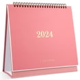 thumbnail image 1 of Miangastore Jan 2024-Jun 2025 Table Calendar Note Blocks Planner Monthly Calendar Thick Paper Desk Calendar (Pink), 1 of 8