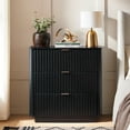 Mopio Brooklyn MidCentury Modern Dresser / Credenza, Waveform Panel, 3
