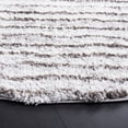 thumbnail image 3 of SAFAVIEH Berber Dayna Abstract Shag Area Rug, 7' x 7' Round, Grey/Dark Grey, 3 of 8
