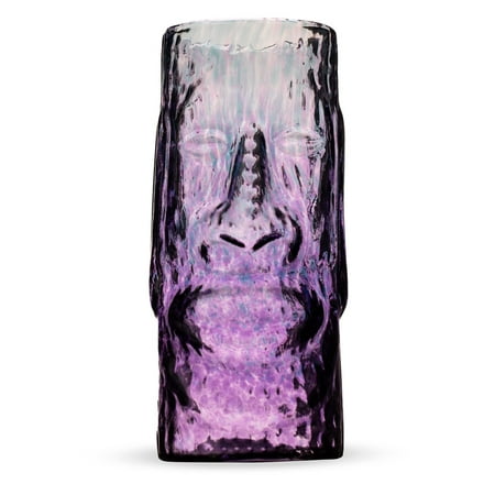 Moai Eclipse Handcrafted Mold Blown Glass Tiki Mug - 13 (Best Place To Get Eclipse Glasses)
