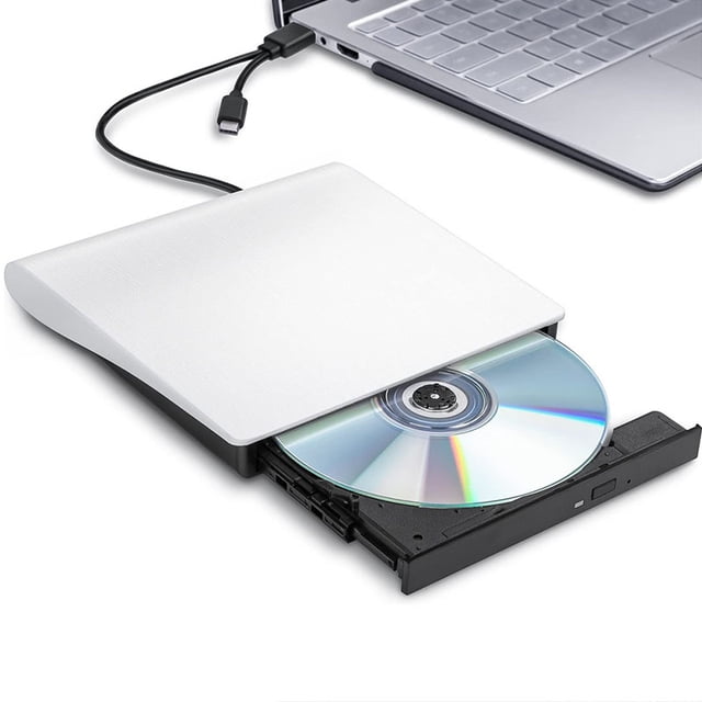 External CD DVD Drive USB 3.0 Type C Portable CD/DVD -/+RW Player Burner Reader Optical Drive ,Wide Compatibility