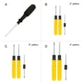 thumbnail image 4 of Transemion Screwdriver Double Head Hand Repair Tool Alloy Steel Industrial Woodworking Yellow 2 inch, 4 of 6
