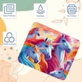 thumbnail image 3 of Unicorn Square Non-Slip Rubber Bottom Printed Desk Mat Mousepad for Office and Gaming - 8.3x9.8 Inch, 3 of 6