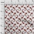 thumbnail image 1 of oneOone Cotton Jersey Dark Red Fabric Koi Fish Ocean Fabric For Sewing Printed Craft Fabric By The Yard 58 Inch Wide, 1 of 4