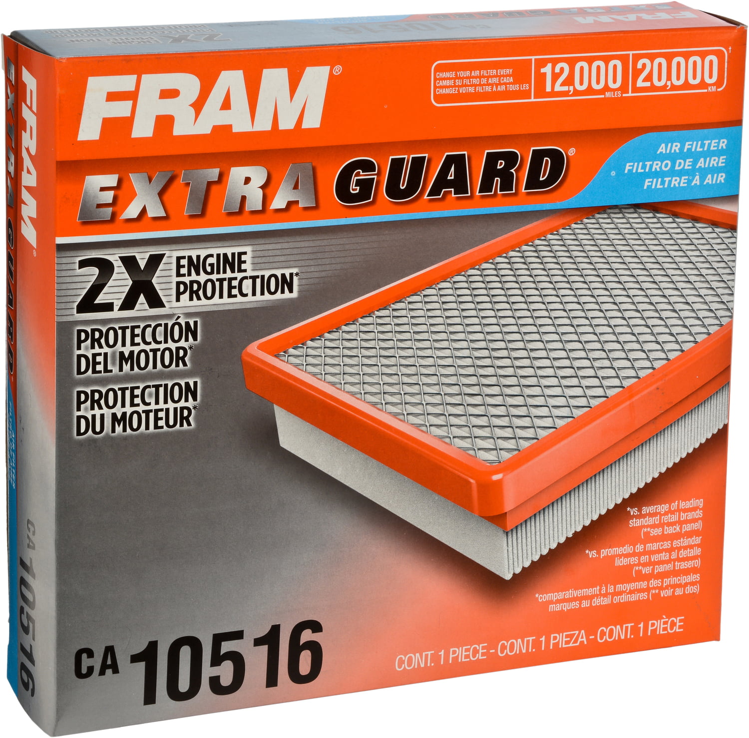FRAM CA10346 Extra Guard Flexible Rectangular Panel Air Filter 