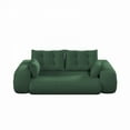 thumbnail image 6 of Human Dog Bed, Lazy Sofa Couch, 78.7" Multi-Functional Foldable Sofa Bed, 3-in-1 Teddy Fabric Foam-Filled Sleeper Sofa Bed for Living Room,Guest Bed,Playroom,Green, 6 of 24