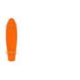 thumbnail image 2 of Mini Patineta Estilo Penny Malubero Malu1144 Naranja/Blanco, 2 of 5