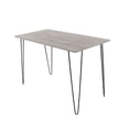 thumbnail image 1 of CASA FERRO Escritorio Retro minimalista, el más elegante. Estructura de acero negro horneado y acabado de MDF - Acero Negro MDF color Gris CASA FERRO Escritorio Industrial Moderno, 1 of 6