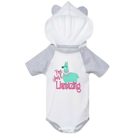 

Inktastic I m Just Llamazing Cute Llama Gift Baby Boy or Baby Girl Bodysuit