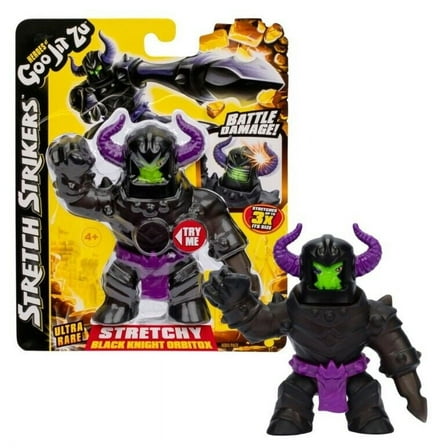 Heroes of Goo Jit Zu Stretch Strikers Black Knight Orbitox Action Figure (Ultra Rare! Stretchy!)