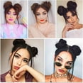 thumbnail image 3 of Clip En Messy Bun Messy Hair Bun Hair Tie Extension Claw Clip Para Mujeres Damas Niñas Vogacara CE008099-01, 3 of 6