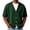 Z29Dark Green, variant on Mens Cardigan Sweater Textured Waffle Knit Short Sleeve Cardigan Open Front Lightweight Casual Button Down Cardigan Gray L