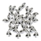 thumbnail image 1 of 50 piezas de cuchillas de pesca, señuelos giratorios, herramientas para manualidades, aparejos, equipo de pesca DIY Plata 17mm, 1 of 9