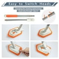 thumbnail image 4 of JEHONN Shower Scrubber Tub and Tile Cleaning Brush with Long Handle Orange, 4 of 9