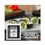 Kimnori Roasted Seaweed Sheets, Half-Cut Size for Sushi & Kimbap, 100 Count, 4.58 oz