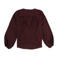 thumbnail image 2 of I-N-C Womens Surplice Wrap Blouse port S, 2 of 2