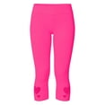 thumbnail image 6 of LEKODE Skirt Leggings for Women Seamless Impact Leggings Curve Leggings Buttery Soft Leggings Ultra Soft Leggings Knee Length Leggings Workout Shorts for Women Pink L, 6 of 8