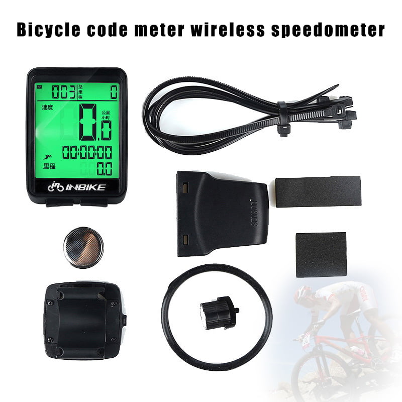 Wire Wireless Cycling Bike Computer Bicycle Waterproof LED Speedometer Odometer 