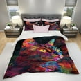 thumbnail image 4 of Funny Cute Cat 3-Piece Duvet Cover Set – All-Season Bedding with 1 Comforter & 2 Pillowcases for Kids, Teens, Boys, Girls, Adults Room Decor, 4 of 6