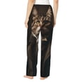 thumbnail image 3 of Balery Victorian Gentle Cat print Women's Pajama Pants,Ultra Lightweight Pjs,Lounge Pant-X-Large, 3 of 9