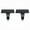Black, variant on stcellnmex 2 Pcs Christmas Stocking Holders for Mantle Weighted Stocking Holder Fireplace Hangers for Xmas Holiday Party Decoration Stainless Steel Silver