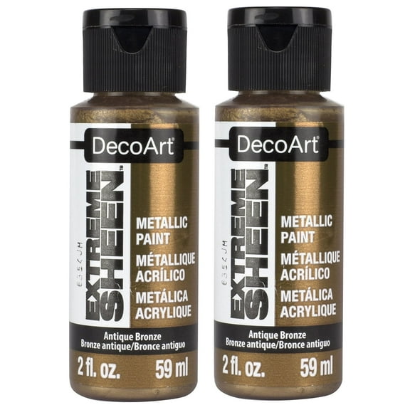 2-pack - Decoart Extreme Sheen Paint 2oz, Antique Bronze