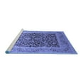 thumbnail image 2 of Ahgly Company Machine Washable Indoor Rectangle Oriental Blue Industrial Area Rugs, 6' x 9', 2 of 4