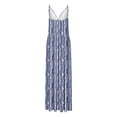 thumbnail image 3 of Weiqiqre Dresses for Women Vacation Floral Spaghetti Strap Spring Casual Boho Split Beach Long Flowy Sundress, 3 of 4