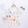 thumbnail image 3 of CAROOTU T-shirt à Manches Courtes Imprimé Dessin Animé pour Enfants Col Rond avec Shorts pour l'Été Plage, 3 of 7