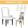 thumbnail image 6 of Dining Chair Covers Set of 6,Washable Spandex Parson Chair Slipcovers Kitchen Stretch Seat Cover Removable for Dining Room,Hotel,Restaurant(6PCS,Beige Eucalyptus), 6 of 6