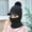 Black, variant on Herrnalise Women's Cold-proof Neck Protection One-piece Hat Warm Knitted Hat