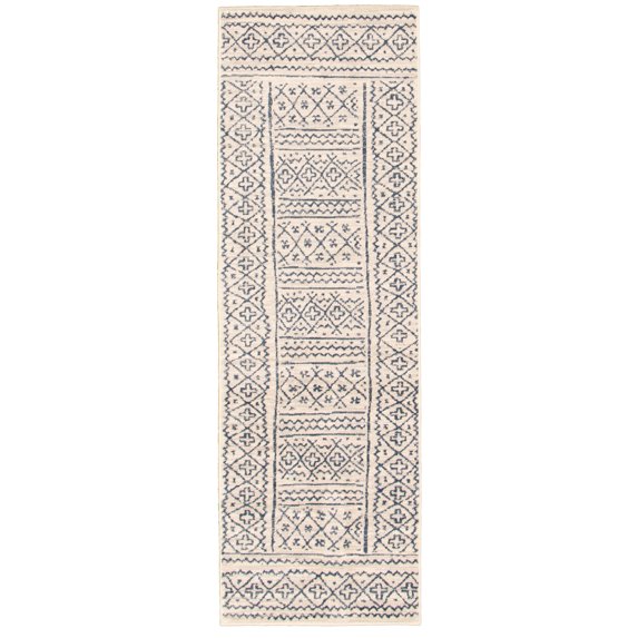 eCarpetGallery Runner Rug for Hallway, Kitchen, Entryway, 2'7" x 8'0", Blue, Mia