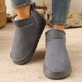 thumbnail image 2 of Classic one-step snow boots with thick soles, lined and padded for warmth, versatile cotton short boots, 2 of 6