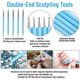 thumbnail image 3 of 10 PCS Silicone Polymer Clay Sculpting Tool Pen Rubber Tip Color Shaping Wipe, 3 of 5