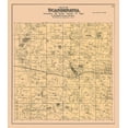 thumbnail image 2 of Foote 20x22 White Modern Wood Framed Museum Art Print Titled - Scandinavia City  Wisconsin - Foote 1889, 2 of 4