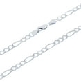 thumbnail image 5 of Nuragold 14k Real White Gold Solid Figaro Link 5.5mm Chain Necklace (18"-30") Italian Jewelry for Men, 5 of 9