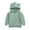 Kids Hoodie - Green, variant on Long Sleeve 3D Bear Ear Pullover Hooded Sweatshirt Soft Casual Cute Daily Tops for Kids,3-4 Years