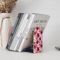 thumbnail image 4 of Pofeuu Rose Print Large Bookend Hold Heavy Books- Wood Bookends for Heavy Books Heavy Duty Book Ends Wood Bookends for Office Desk Non-Skid, 4 of 7