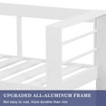 thumbnail image 3 of SUNVIVI Patio Furniture Aluminum Loveseat, All-Weather Outdoor Sofa Couch, Metal Chair with Cushions, 3 of 8