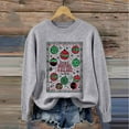 thumbnail image 5 of Karight Ugly Christmas Sweaters for Women Ball Print Knitted Long Sleeve Tops Crew Neck Holiday Cute Funny Pullovers, 5 of 9