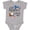 AC-Heather Grey, variant on My First Fourth of July- Eagle Boys or Girls Baby Bodysuit