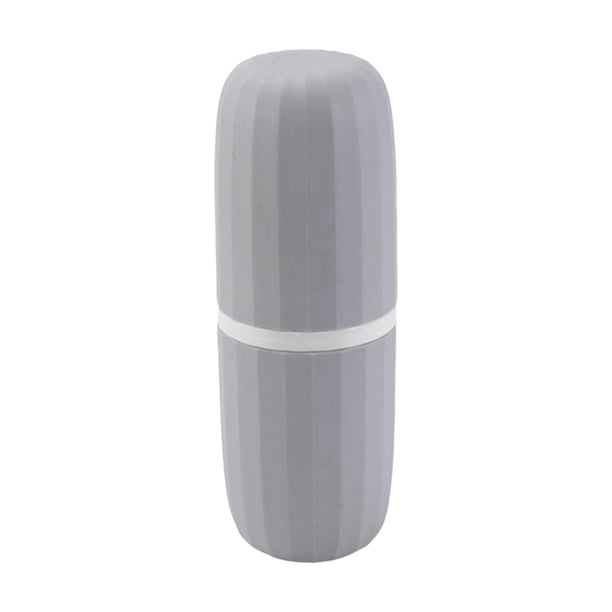 estuche porta cepillos de dientes Soporte para cepillo de y pasta de , contenedor para cepillo de , taza para lavar gárgaras , Camping, accesorio de , GRIS Magideal estuche porta cepillos de dientes