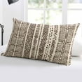 thumbnail image 5 of Vintage Boho Throw Pillow Cover 16 x 24 Inch Decorative Pillow Cover Abstract Retro Geometric Striped Beige Lumbar Pillowcase Seasonal Rectangle Cushion Case for Couch Sofa Bed Living Room, 5 of 7
