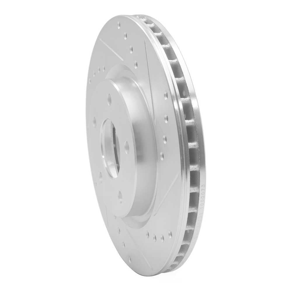 Dynamic Friction Company 631-67106R DFC Brake Rotor - Drilled And Slotted - Silver